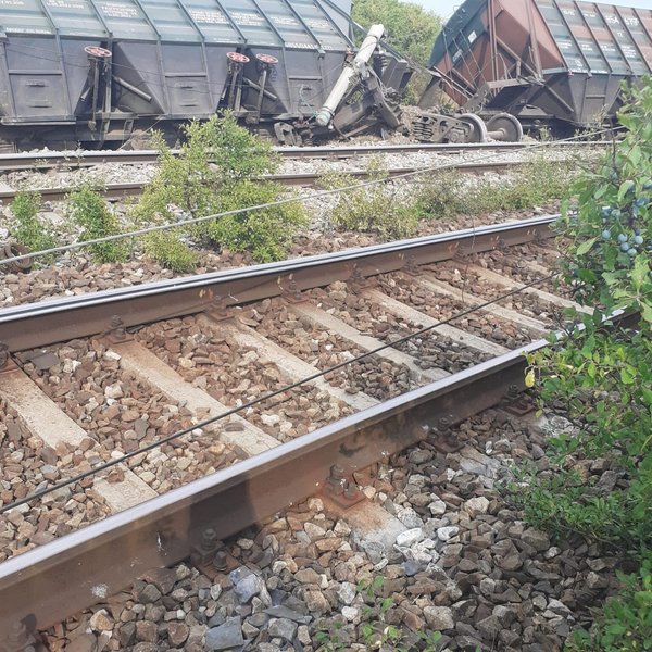 Поезд, на котором перевозили украинское зерно в порт Костанца., экспорт украиснкого зерна, экспорт зерновых