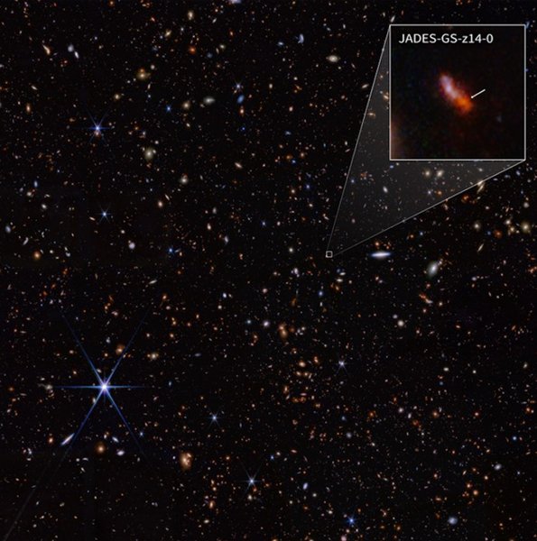 Найвіддаленіша галактика JADEs-GS-z14-0