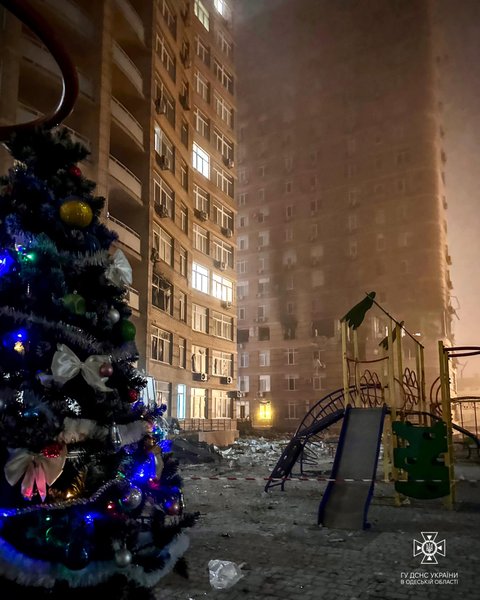 елка одесса ракетный обстрел