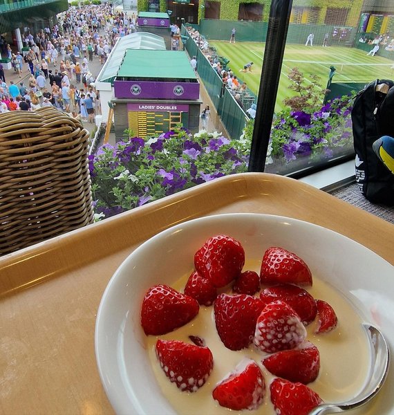 уимблдон, клубника со сливками, теннисный турнир