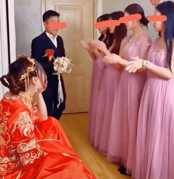 Подружки невесты, невеста, бывшие девушки жениха, разыграла жениха, будущий муж,  удивила любимого, соцсети, вирусная история