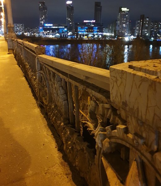 разрушение моста Патона, мост Патона, Киев, фото