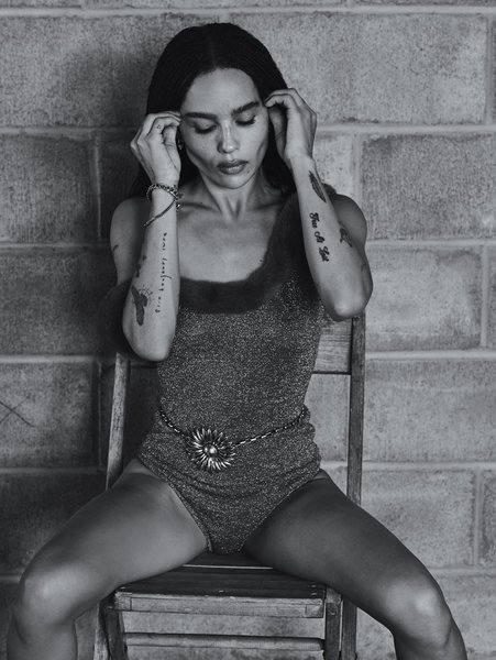 Зои Кравиц, фотосессия, откровенная фотосессия, зои кравиц топлесс