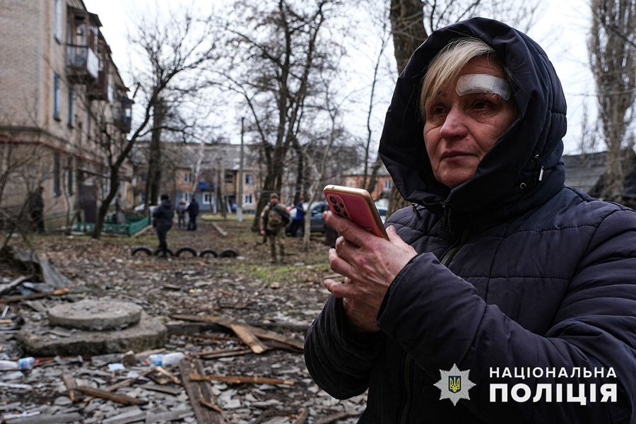 Последствия обстрела Селидово