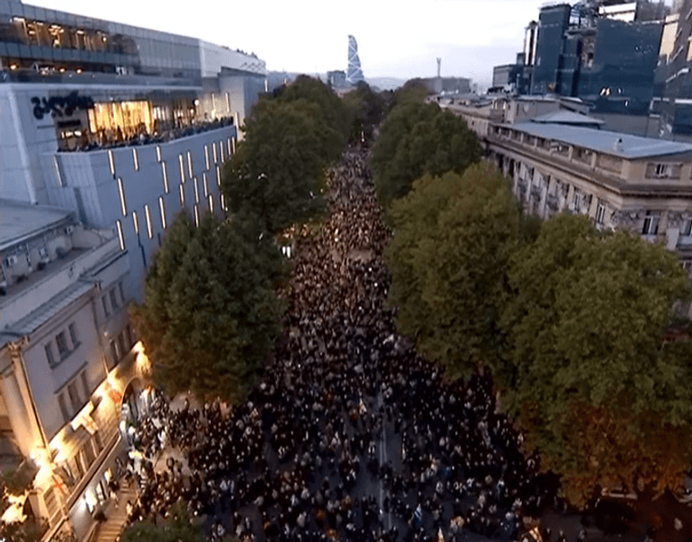 Тбилиси, Саакашвили, протест