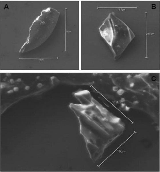 осколки стекло извержение