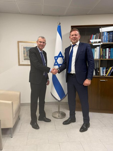 Почесний консул Держави Ізраїль, Олег Вишняков, міністр юстиції Ізраїлю, Ярів Левін