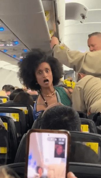 Пассажирка самолета рычала на людей, женщину сняли с рейса, сняли с самолета, курьезы, арестовали пассажирку, кричала на людей