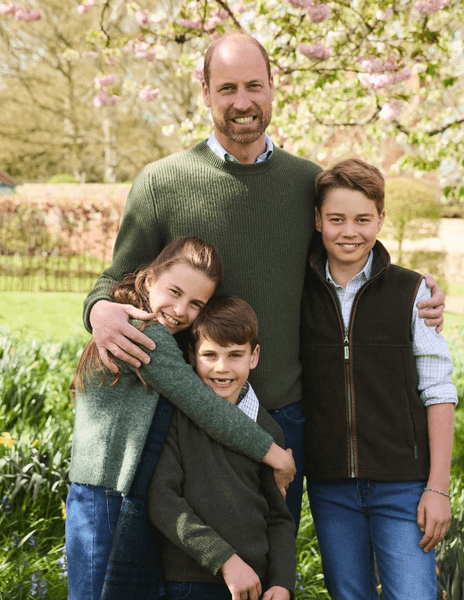 Децата на принц Уилям Принц Уилям с децата си