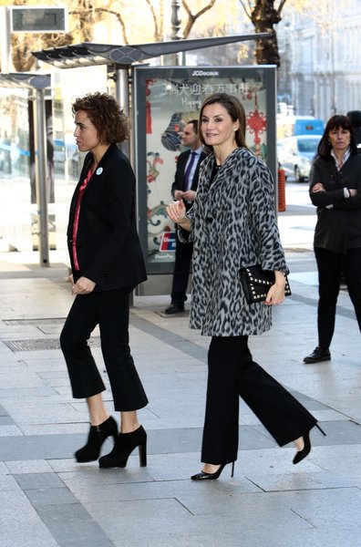 леопардовый принт, тренд сезона, модный принт, королева летиция