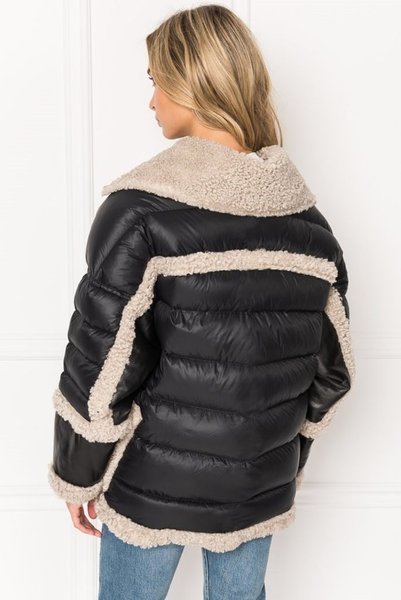 пуховик с овчиной, модный пуховик, тренды сезона, тренды зимы 2021, пуховик на зиму, модные тренды