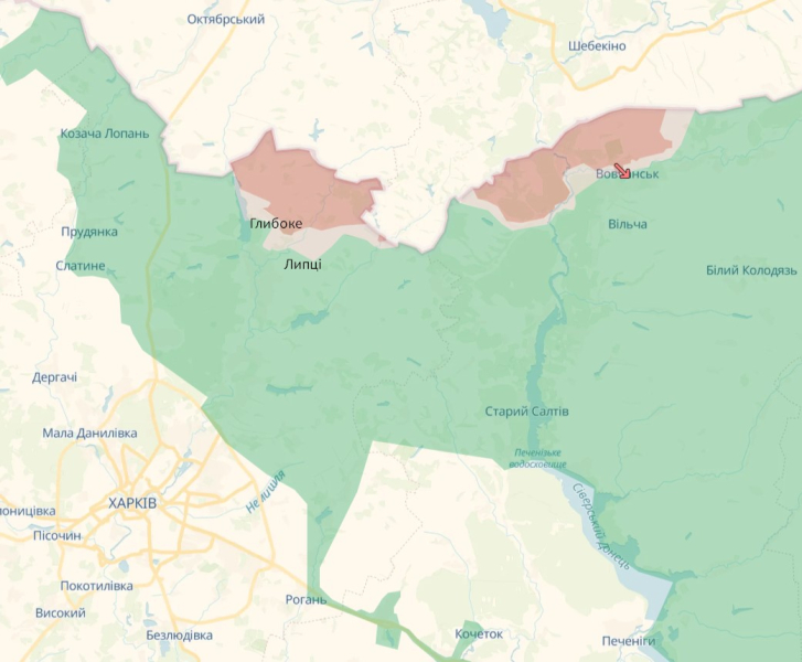 ситуація під Харковом 22 липня Наступ РФ, Харків, карта, 22 липня