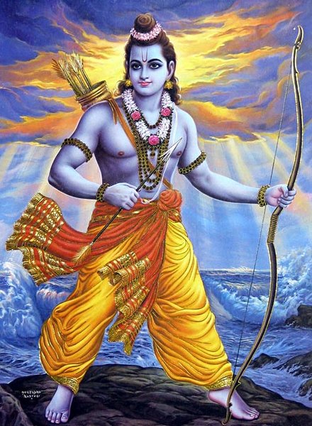 рама, рамаяна, індійські боги, аватар вишну, аватар, синій бог