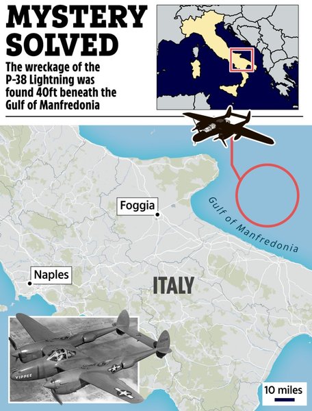 Место крушения истребителя