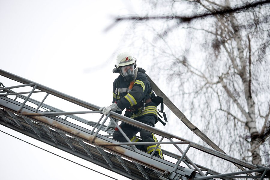 пожарные, пожар, харьков