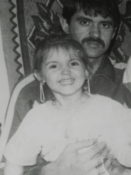 Оля Цибульська з татом