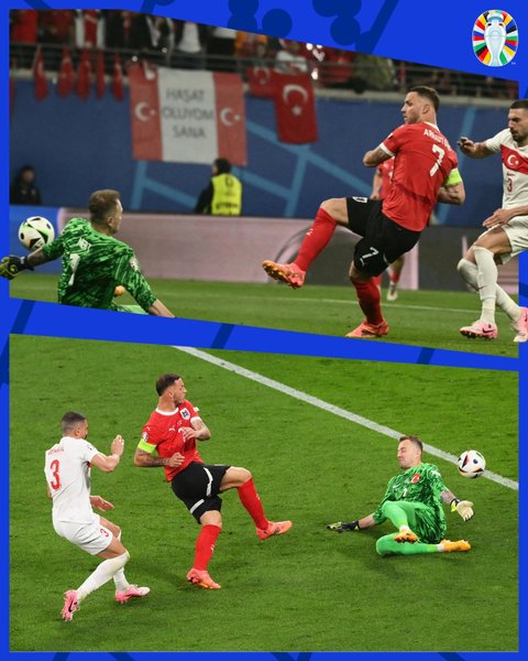 Мерт Гюнок отражает удар Марко Арнаутовича