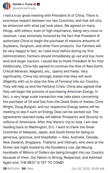 дональд трамп розповів про зустріч із сі