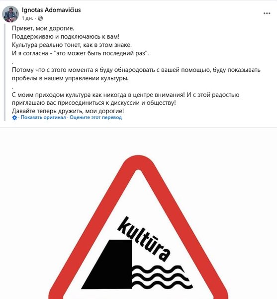 Ігнотас Адамавічюс пішов у відставку