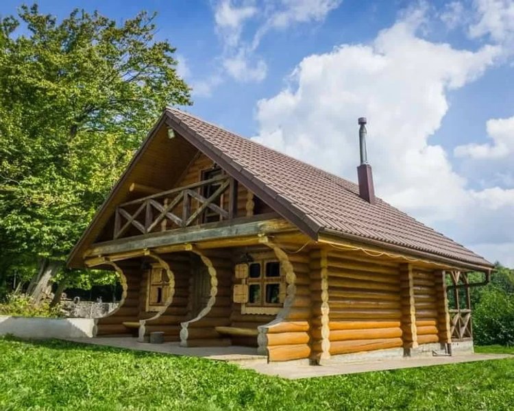 дом  горах, летний лагерь