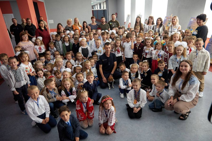 Владимир Зеленский, школа, ирпень, день знаний