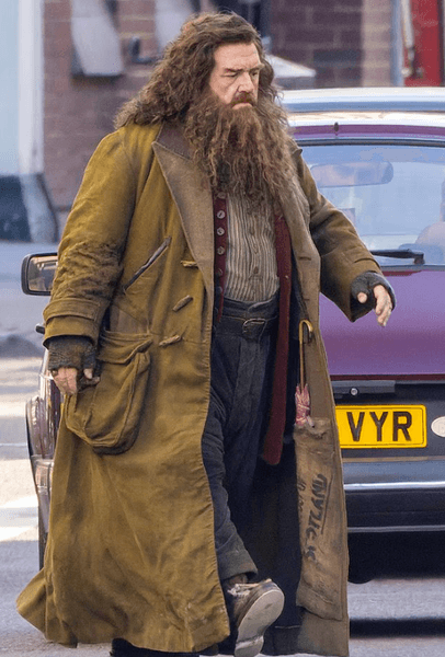 Гегрід під час зйомок серіалу