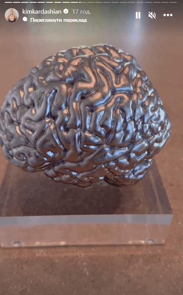 Ким Кардашьян, мозг, скульптура