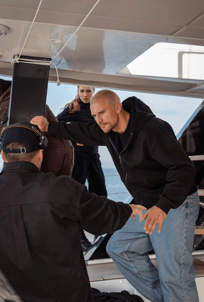 Тарас Цимбалюк на съемках в Болгарии