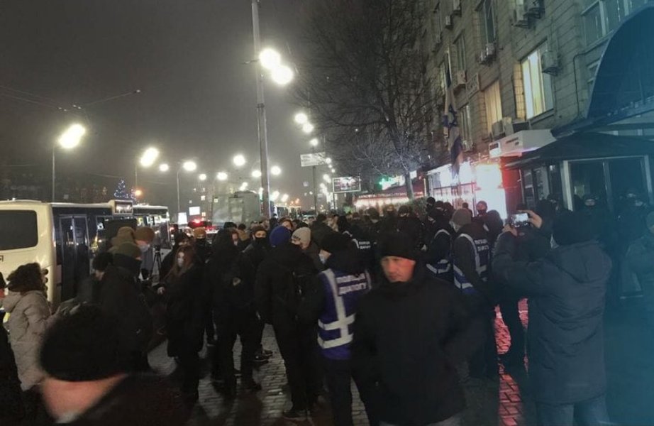 Акция, израиль, посольство, карась, сич, с14, евреи