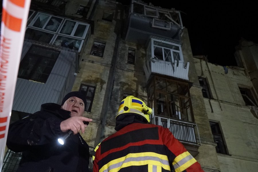 Последствия обстрела Харькова