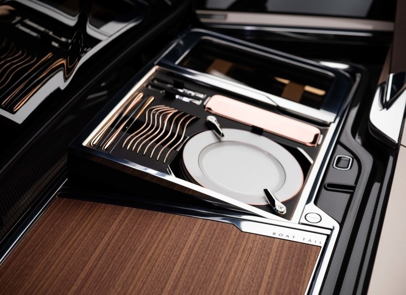 Посуда Rolls-Royce Rolls-Royce Boat Tail, новый Rolls-Royce Boat Tail, Rolls-Royce Boat Tail 2022, кабриолет Rolls-Royce