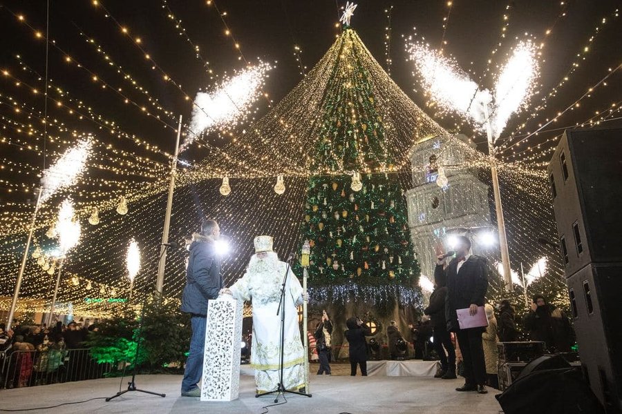 софийская, елка, огни, кличко, новогодняя, главная елка