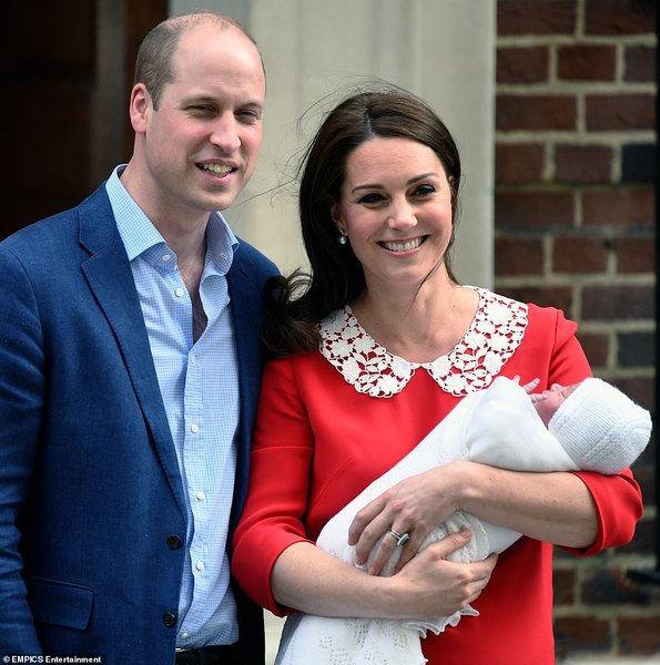 принц уильям, кейт миддлтон, принц луи