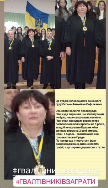Оксана Софилканич, судья