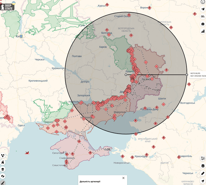 Радиуса поражения достаточно для любой точки Украины