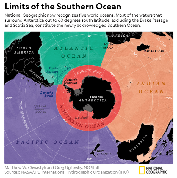 Где находится Южный океан, южный океан, карта, карта южного океана, атлас южный океан, границы южного океана