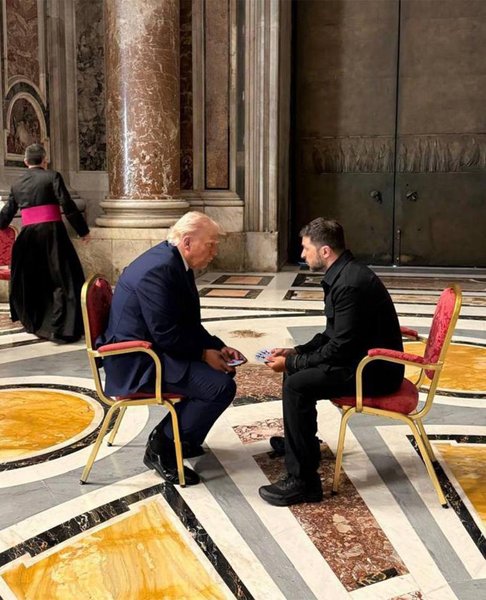 Трамп, Зеленский, встреча, 26 апреля, Рим, карты, Белый дом, покер, Белый дом, покер