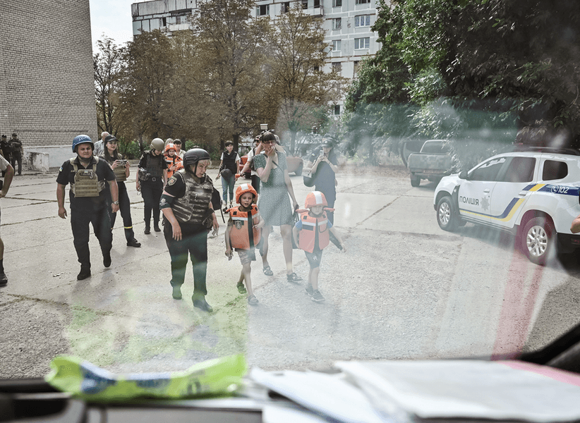 Евакуація дітей із Запорізької області