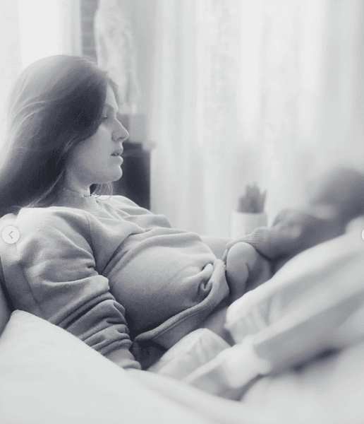 Александра Даддарио с ребенком