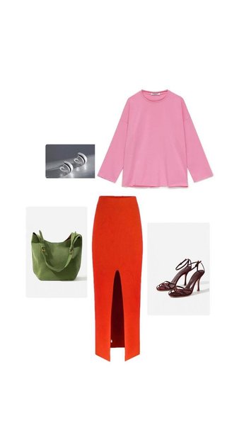 Юбка макси + лонслив