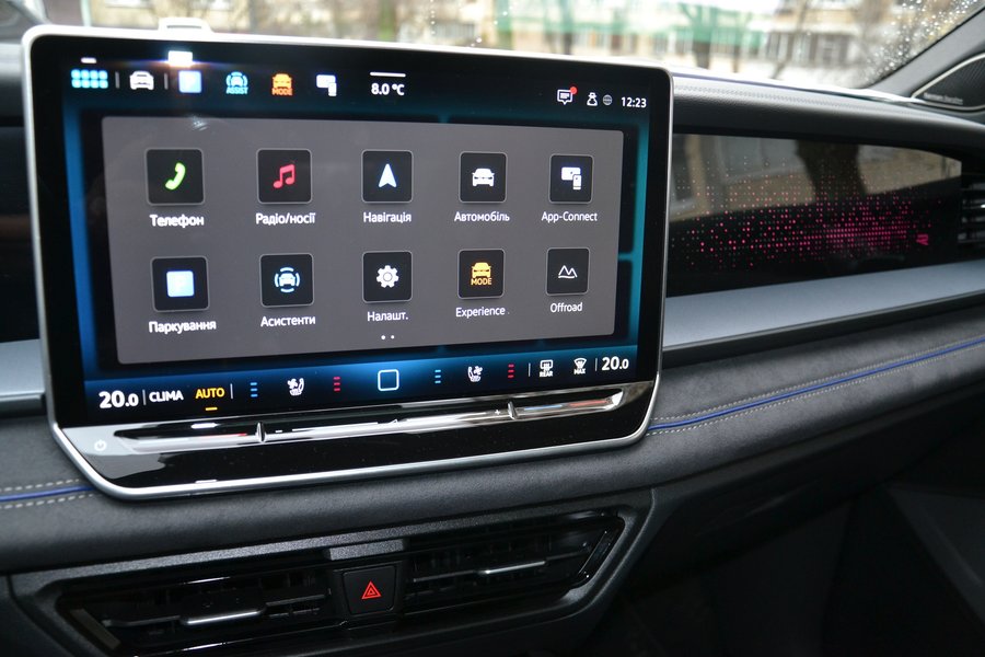 екран фольксваген тайрон