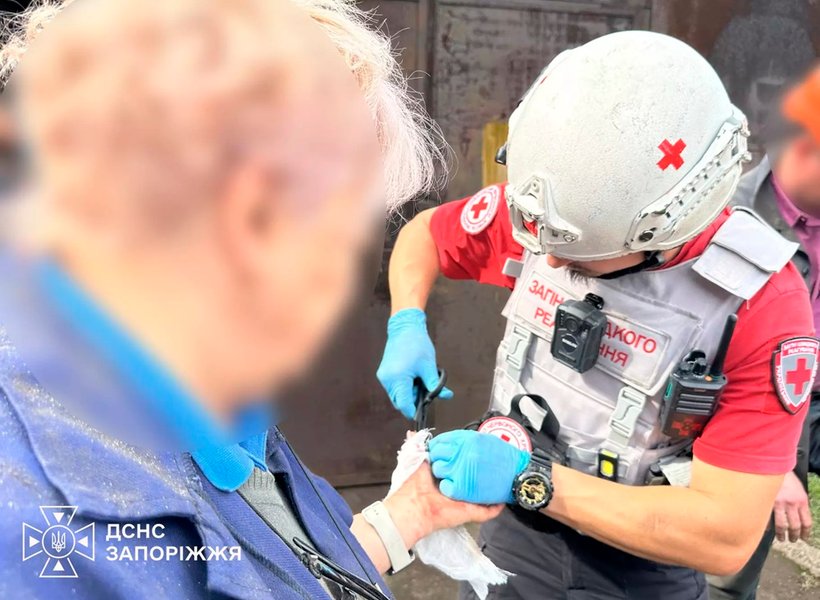 Последствия удара по предприятию в Запорожье