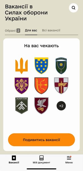 резерв+, вакансии силы обороны