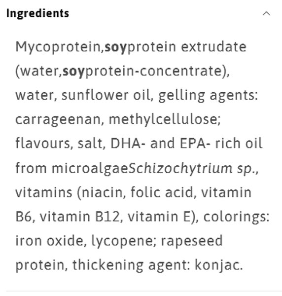 3D-принтер, склад філе лосось, інгредієнти