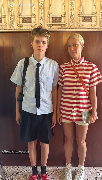 Гвинет Пэлтроу с сыном