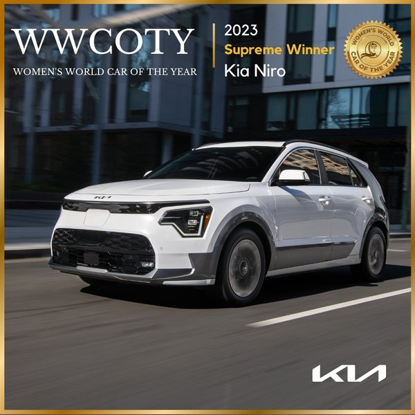 kia Niro, Women’s World Car of the Year 2023, авто года, лучший женский автомобиль, лучшее авто года
