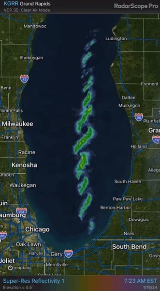 вихори сніг озеро мічиган