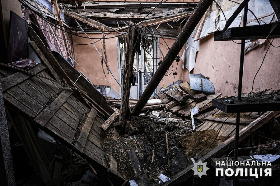 Последствия обстрела Селидово