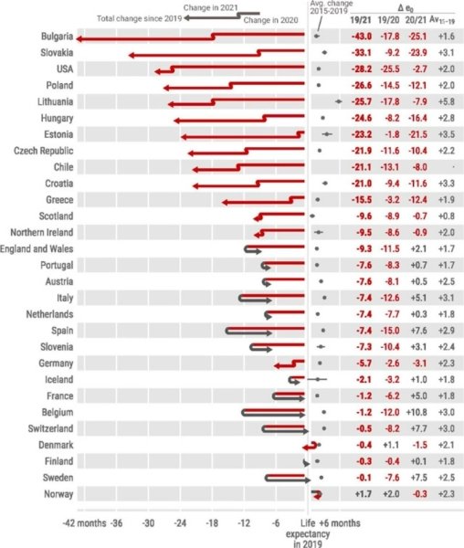 живот Как COVID-19 промени нивата на смъртност по света