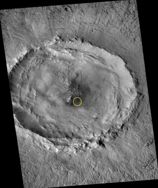 кратер Гамбоа, Марс